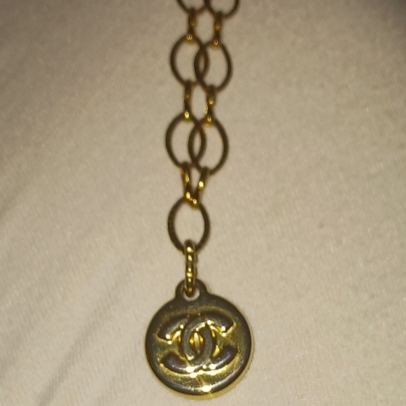 Chanel Authentic Zipper Pull Necklace with gold Unbranded Chain - Picture 1 of 7